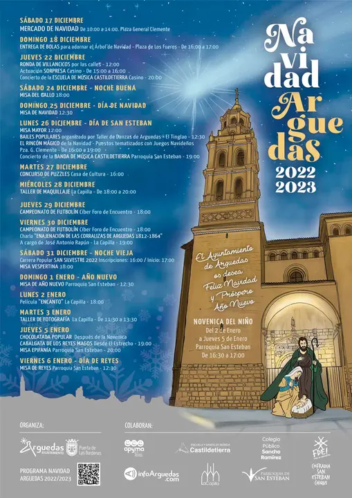 Agenda de Navidad 2022 en Arguedas