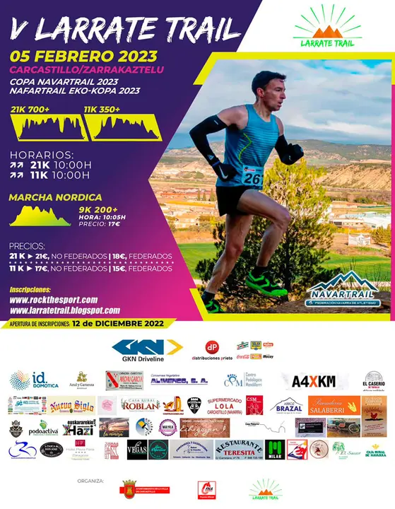 V Larrate Trail 2023 en Carcastillo