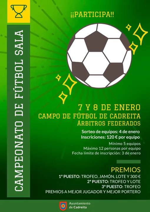 Campeonato en Cadreita de f&uacute;tbol sala