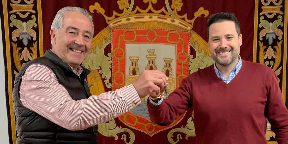 Jos&eacute; Luis Blanco, consejero de AN y Alejandro Toquero, alcalde de Tudela