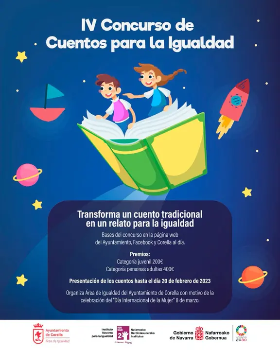 IV Concurso en Corella &lsquo;Cuentos para la igualdad&rsquo;
