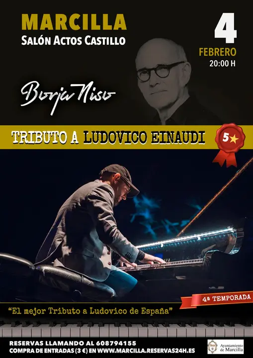 Tributo en Marcilla a Ludovico Einaudi a cargo de de Borja Niso