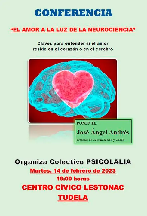 Conferencia en Tudela &lsquo;El amor a la luz de la neurociencia&rsquo;