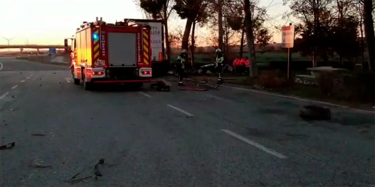 Accidente A-68 Ribaforada