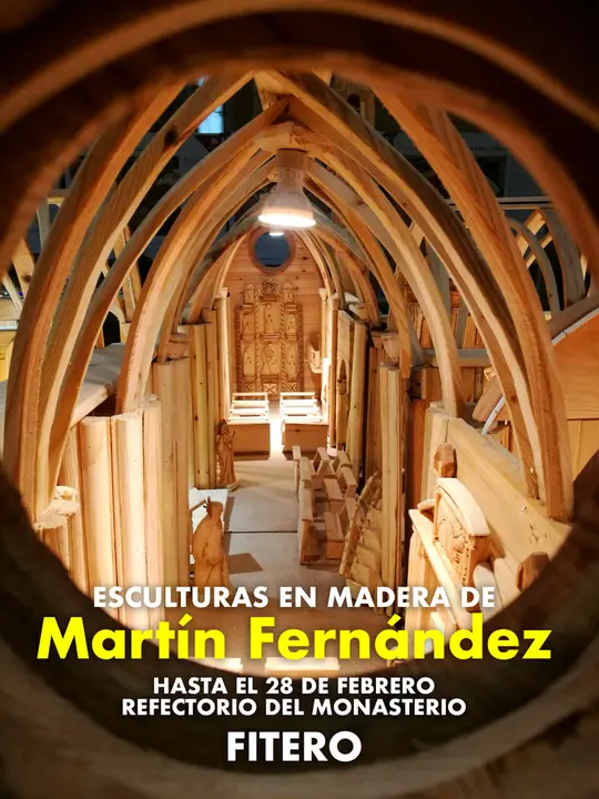 Exposici&oacute;n en Fitero de esculturas en madera de Mart&iacute;n Fern&aacute;ndez