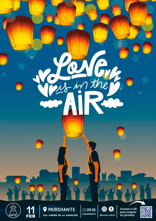 Suelta de farolillos &lsquo;Love is in the Air&rsquo; 2023 en Murchante