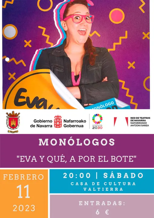 Mon&oacute;logos en Valtierra con &lsquo;Eva y qu&eacute;&rsquo;