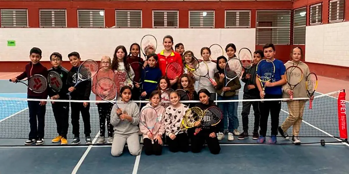 Luc&iacute;a Ibarrola colegio Fitero