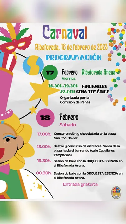 Carnaval 2023 en Ribaforada