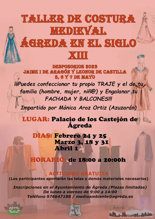Taller de costura medieval &lsquo;&Aacute;greda en el siglo XIII&rsquo;