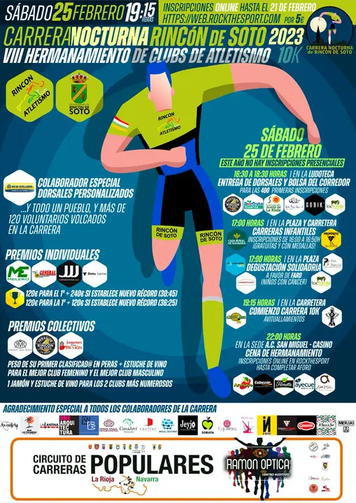 Carrera nocturna 2023 en Rinc&oacute;n de Soto