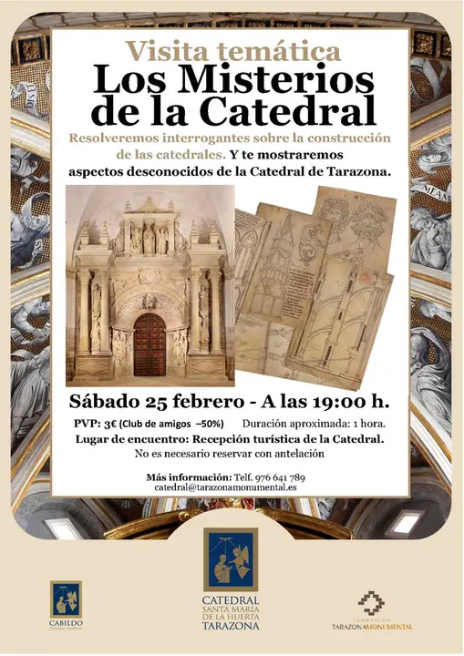 Visita tem&aacute;tica en Tarazona &lsquo;Los Misterios de la Catedral&rsquo;