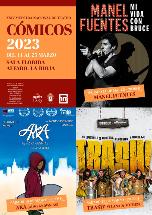 XXIV Muestra Nacional de Teatro &lsquo;C&oacute;micos 2023&rsquo; en Alfaro