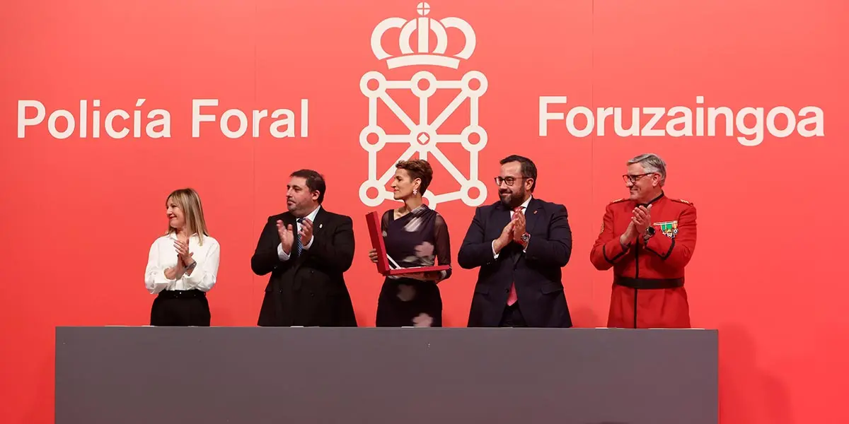 Acto institucional del D&iacute;a de la Polic&iacute;a Foral autoridades