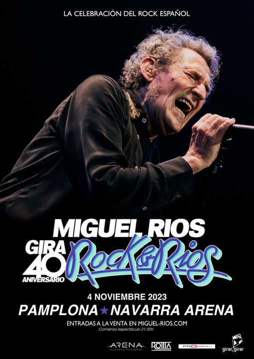 Concierto en Pamplona ‘Rock & Ríos’ de Miguel Ríos