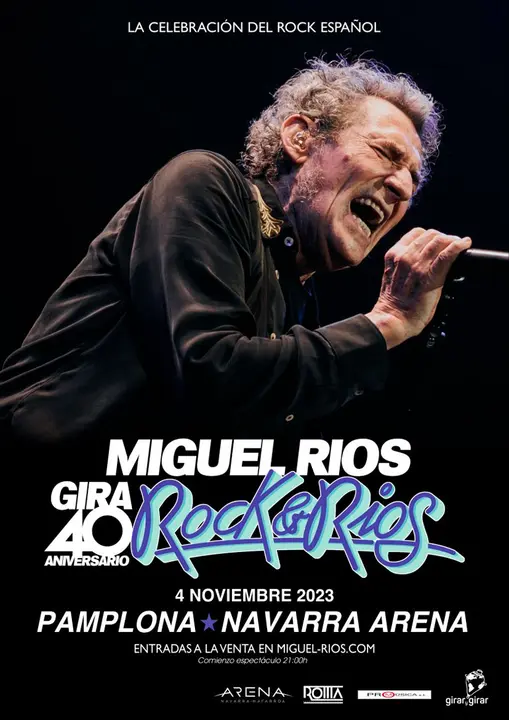 Concierto en Pamplona &lsquo;Rock & R&iacute;os&rsquo; de Miguel R&iacute;os