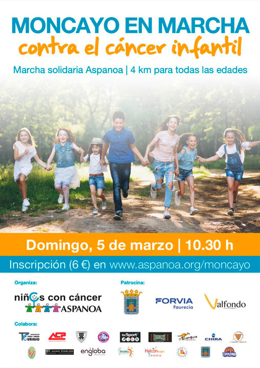Moncayo en marcha contra el cáncer infantil 2023 en Tarazona