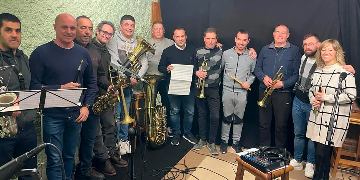 Elenco instrumental y t&eacute;cnico que ha participado en la composici&oacute;n del himno de la Pe&ntilde;a Moskera