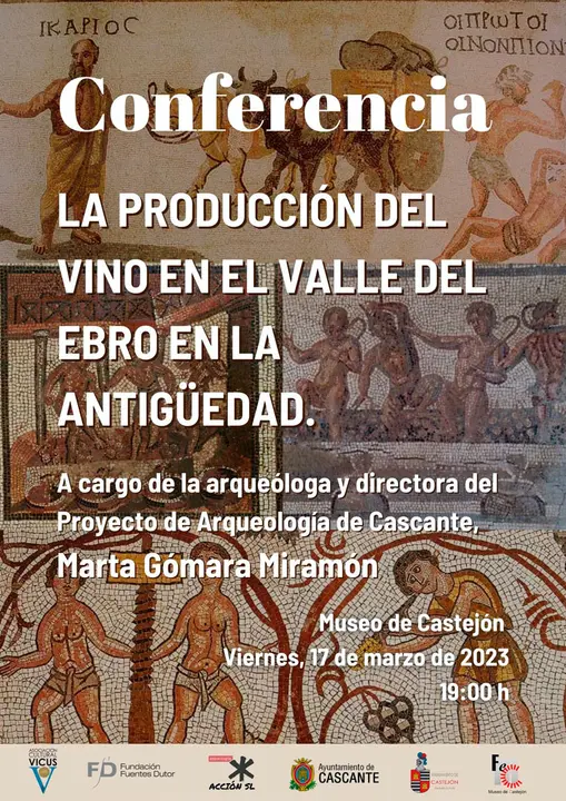 Conferencia en Castej&oacute;n &lsquo;La producci&oacute;n de vino en el valle del Ebro en la antig&uuml;edad&rsquo;