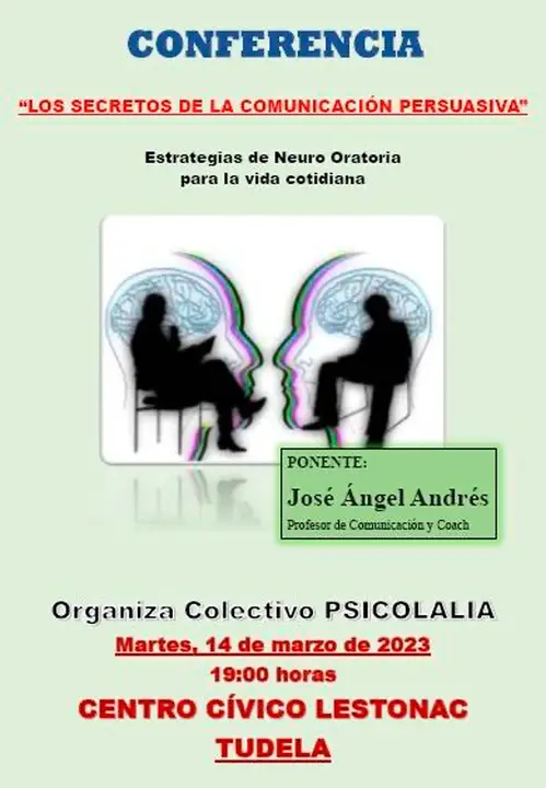 Charla en Tudela &lsquo;Los secretos de la comunicaci&oacute;n persuasiva&rsquo;