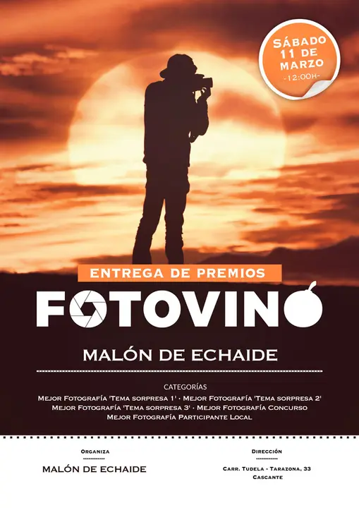 Entrega en Cascante de los premios del IX Concurso Fotogr&aacute;fico &lsquo;Fotovino Mal&oacute;n de Echaide&rsquo;