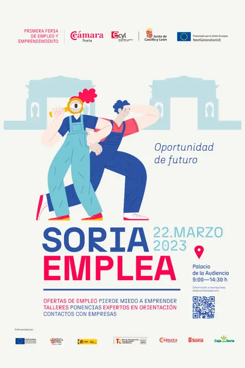 I Feria de empleo y emprendimiento &lsquo;Soria Emplea&rsquo; 2023 en Soria