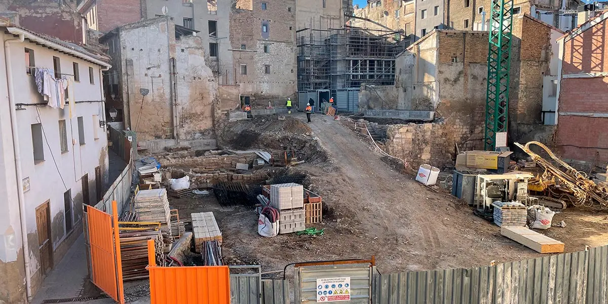 Obras entorno Horno Coscol&iacute;n