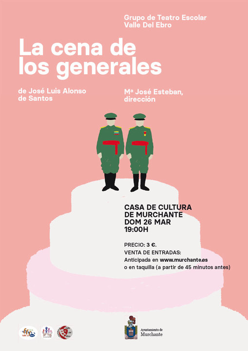 Teatro en Murchante ‘La cena de los generales’ a cargo del grupo escolar Valle del Ebro