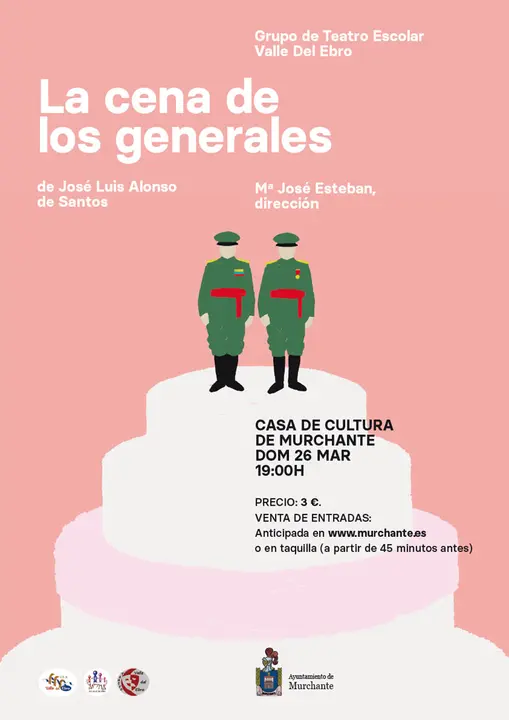 Teatro en Murchante &lsquo;La cena de los generales&rsquo; a cargo del grupo escolar Valle del Ebro