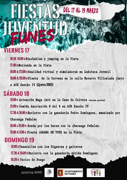 Fiestas de la juventud 2023 en Funes