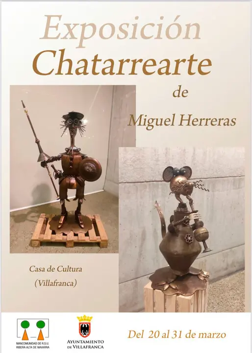 Exposici&oacute;n en Villafranca &lsquo;Chatarrearte&rsquo; de Miguel Herreras