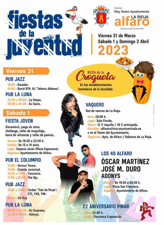 Fiestas de la juventud 2023 en Alfaro