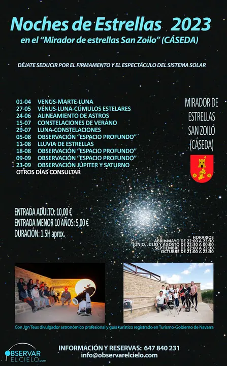 Noche de estrellas 2023 en C&aacute;seda