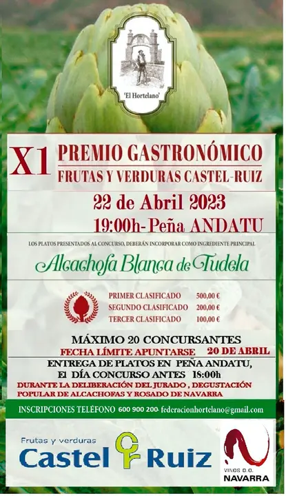 XI Premio Gastron&oacute;mico Frutas y Verduras Castel Ruiz 2023 en Tudela