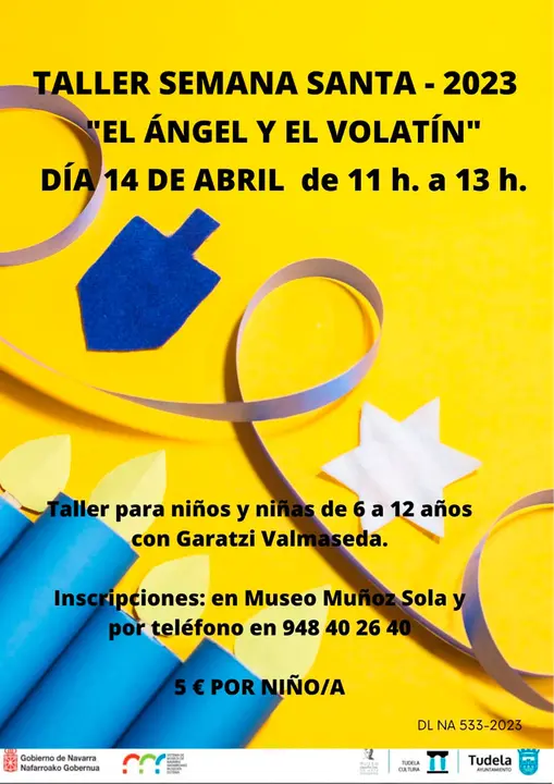 Taller en Tudela &lsquo;El &Aacute;ngel y el Volat&iacute;n&rsquo;