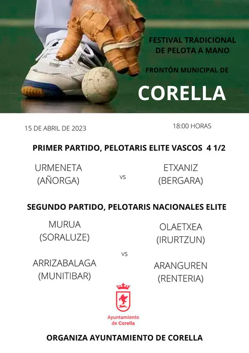 Festival tradicional de Pelota a mano en Corella