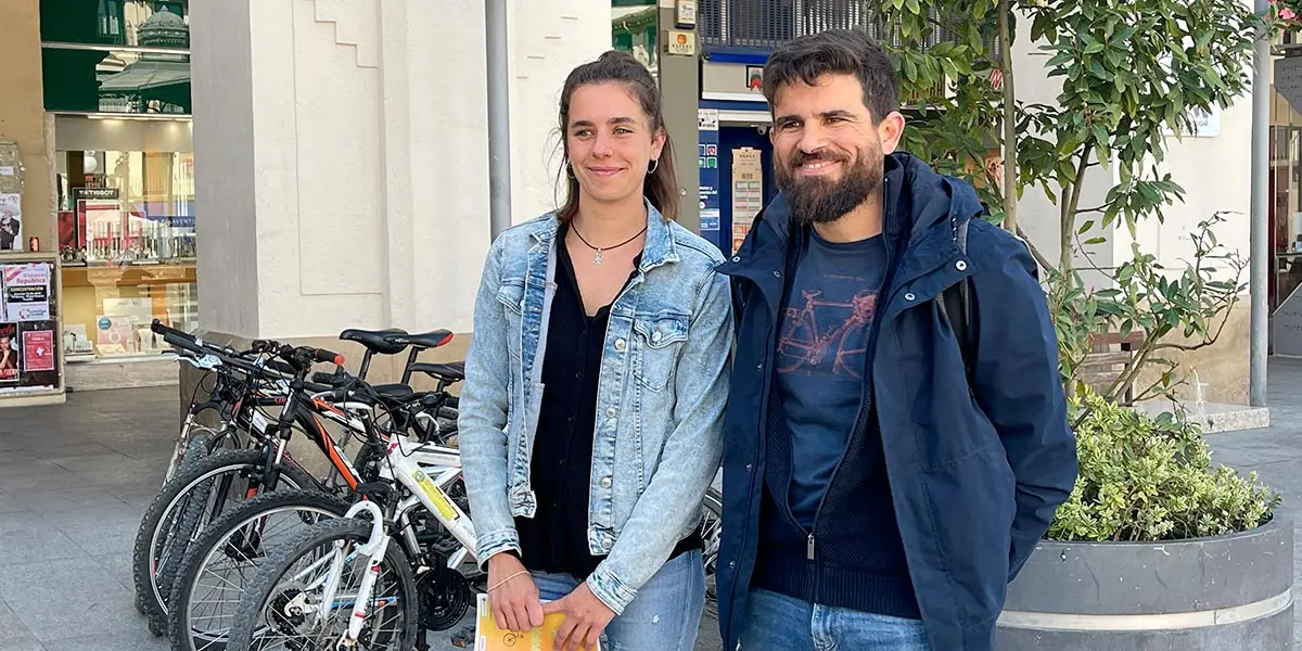 Recicleta Ribera Tudela a pedales 4 Laura Muela y Abel del Rey