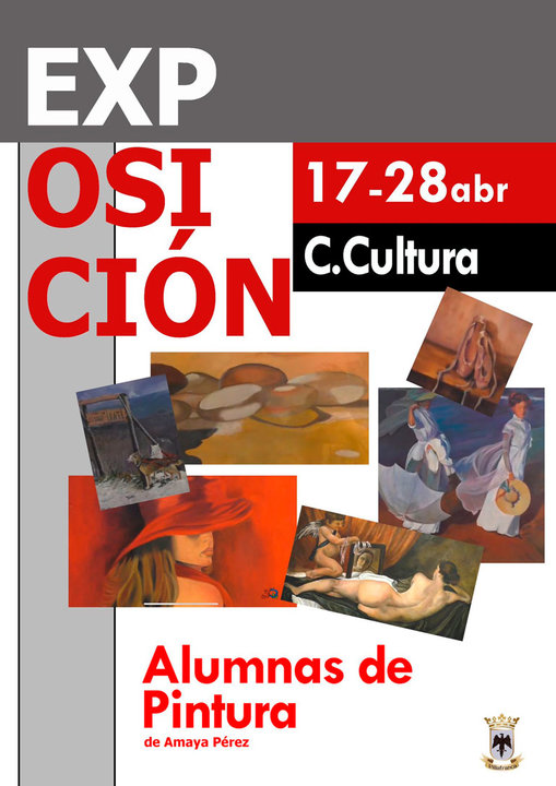 Exposición en Villafranca de las alumnas de pintura de Amaya Pérez