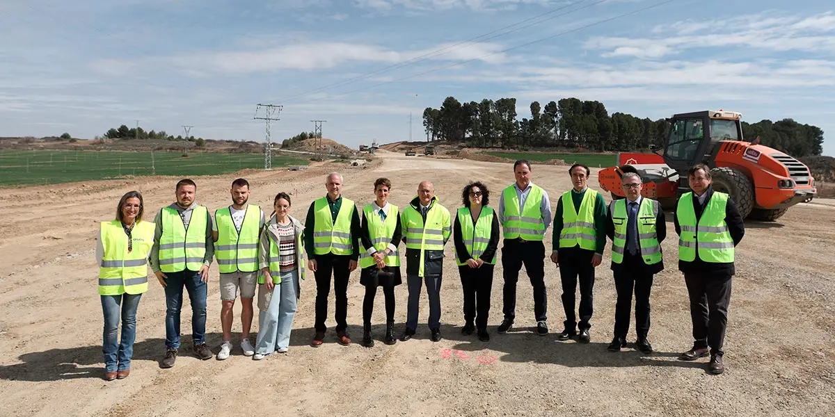 La Presidenta Chivite y el consejero Ciriza visitan las obras de la carretera NA 128