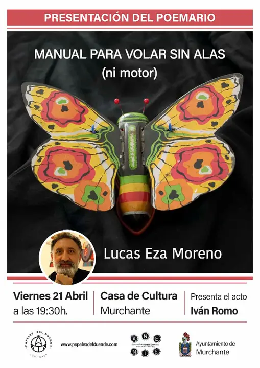 Presentaci&oacute;n en Murchante del poemario &lsquo;Manual para volar sin alas (ni motor)&rsquo; de Lucas Eza