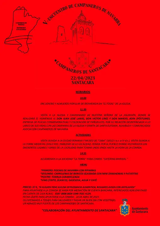 V Encuentro de Campaneros de Navarra 2023 en Santacara