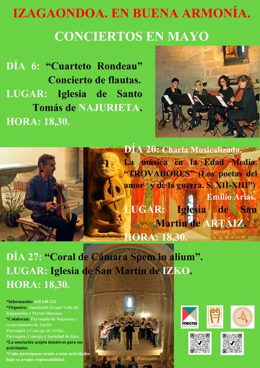 Conciertos en Izagaondoa &lsquo;En buena armon&iacute;a&rsquo;