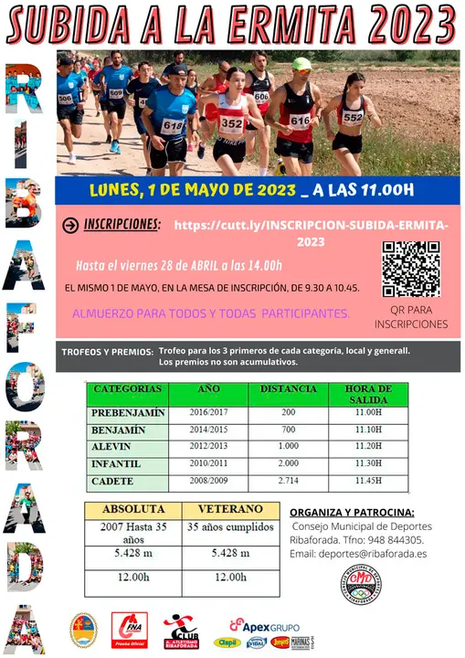 XXXIII Subida a la Ermita 2023 en Ribaforada