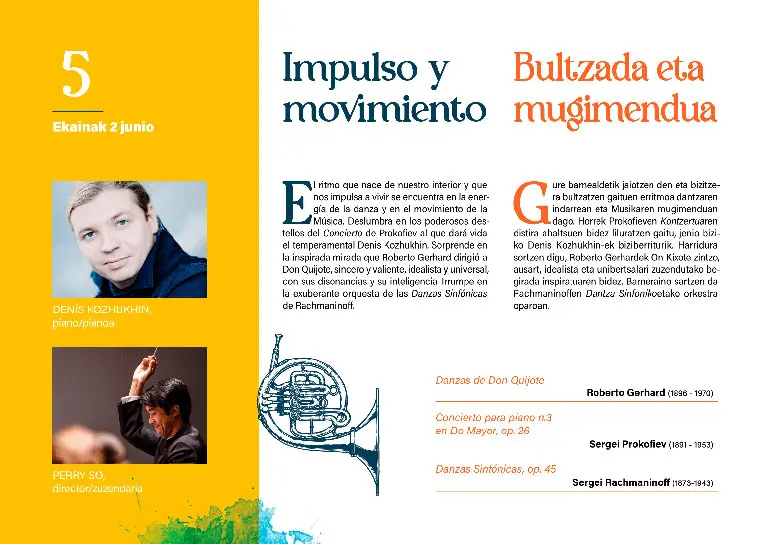 Concierto en Tafalla &lsquo;Impulso y movimiento&rsquo; de la Orquesta Sinf&oacute;nica de Navarra