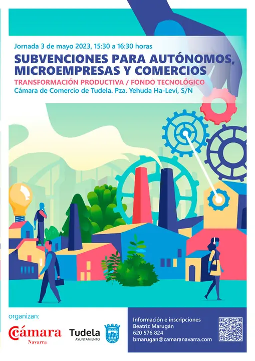 Jornada en Tudela &lsquo;Subvenciones para aut&oacute;nomos, microempresas y comercios&rsquo;