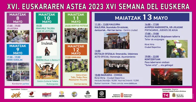 XVI Semana del euskera 2023 en Tafalla