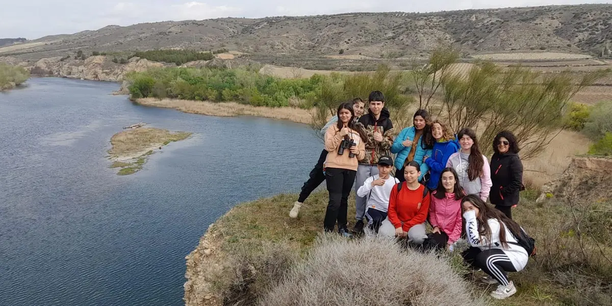 Alumnado que ha participado en el proyecto ERASMUS del IES Alhama y Biciclistas de Corella