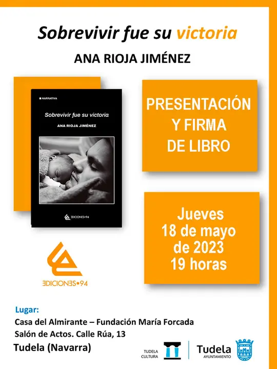 Presentaci&oacute;n en Tudela de la novela &lsquo;Sobrevivir fue su victoria&rsquo; de la escritora tudelana Ana Rioja Jim&eacute;nez 