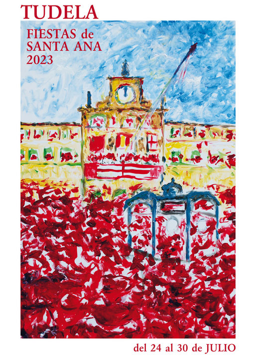 El cartel ‘Comienzan las Fiestas’ de Ignacio Gonzále, ilustrará las fiestas de Santa Ana 2023 de Tudela