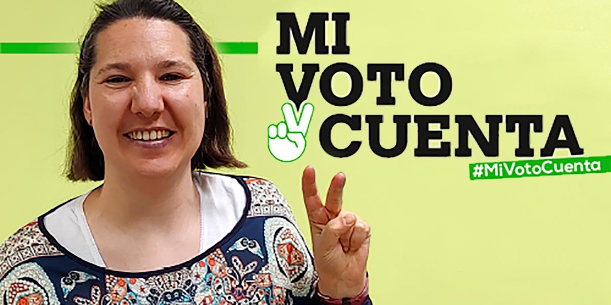 Imagen promocional de la campaña #MiVotoCuenta